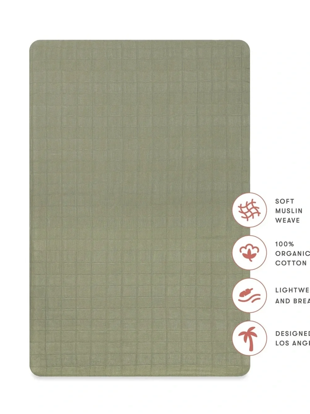 Babyletto Muslin Midi Crib Sheets - 2 Sheets